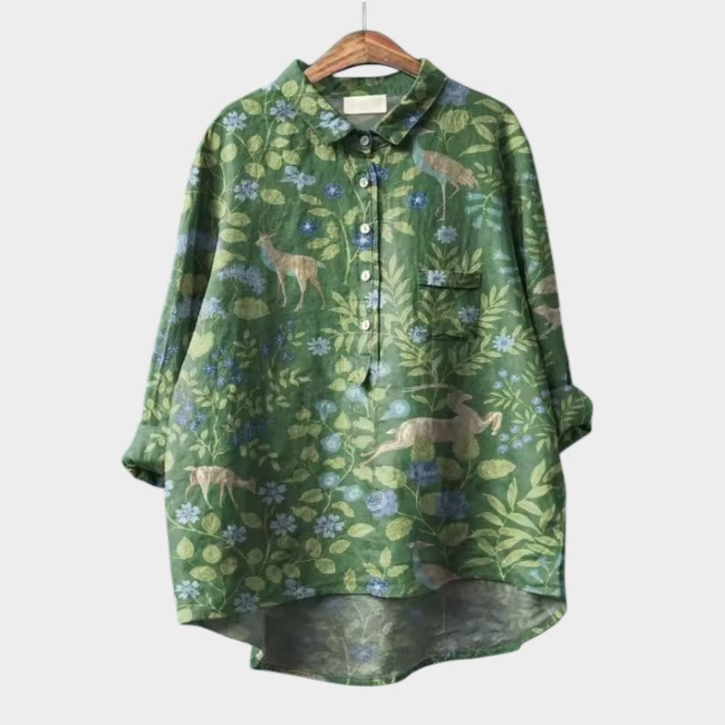 Mariska | Premium Bluse mit floralen Mustern