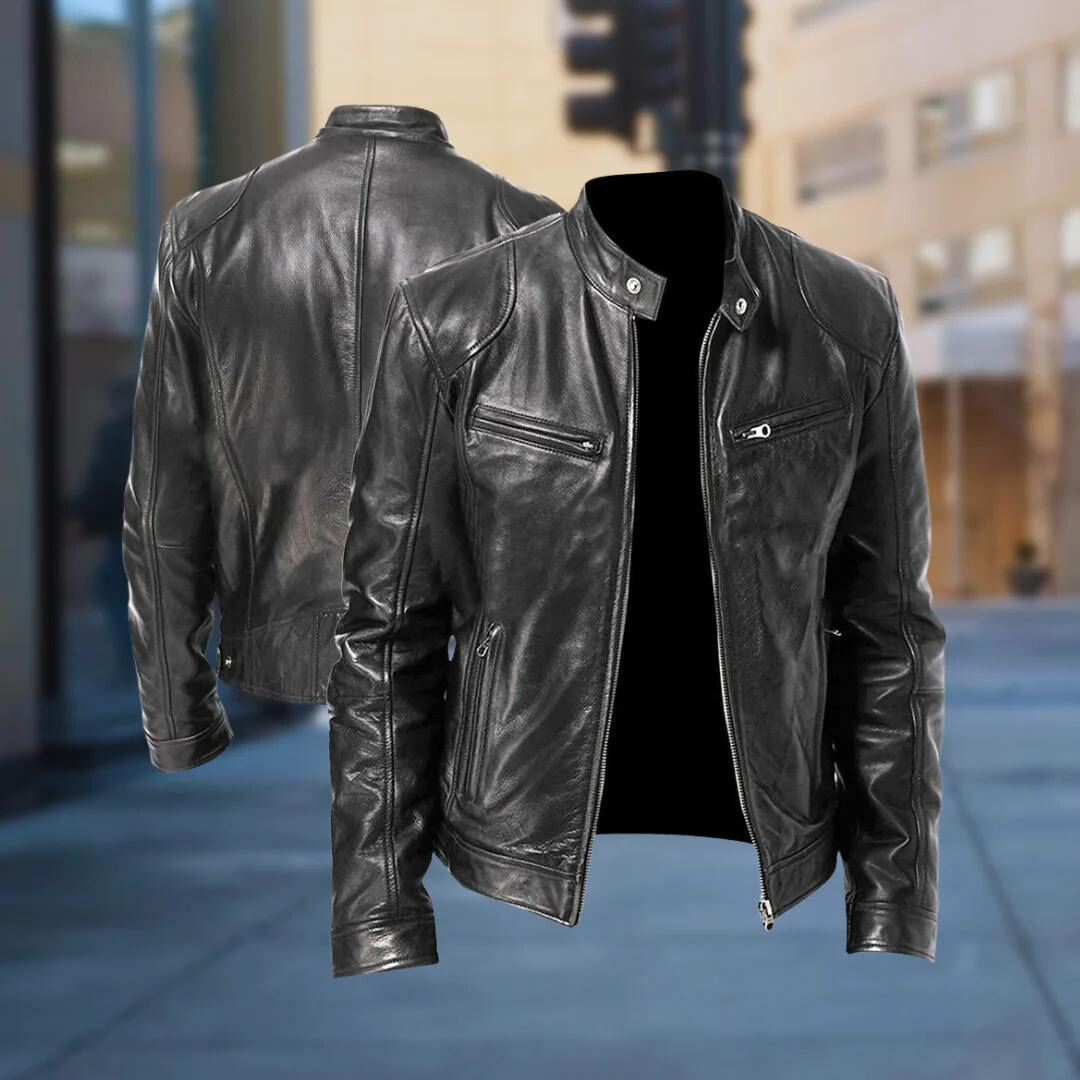 BERNHARDIN I BIKER-LEDERJACKE