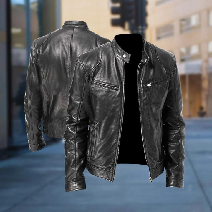 BERNHARDIN I BIKER-LEDERJACKE