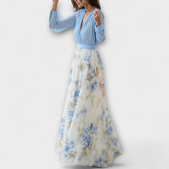 Harper - Funkelndes Blumen-Maxikleid