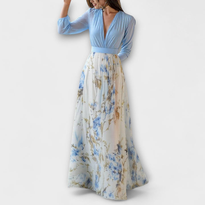 Harper - Funkelndes Blumen-Maxikleid