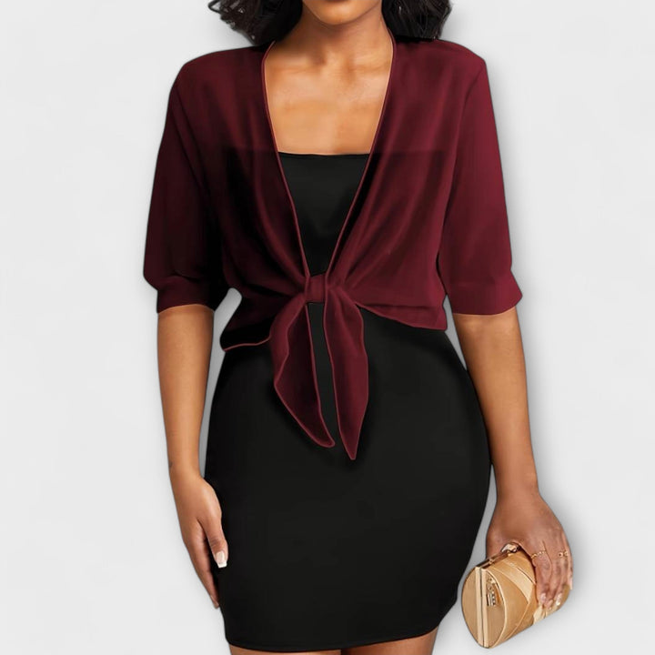 Olivia - Bluse mit offener Vorderseite
