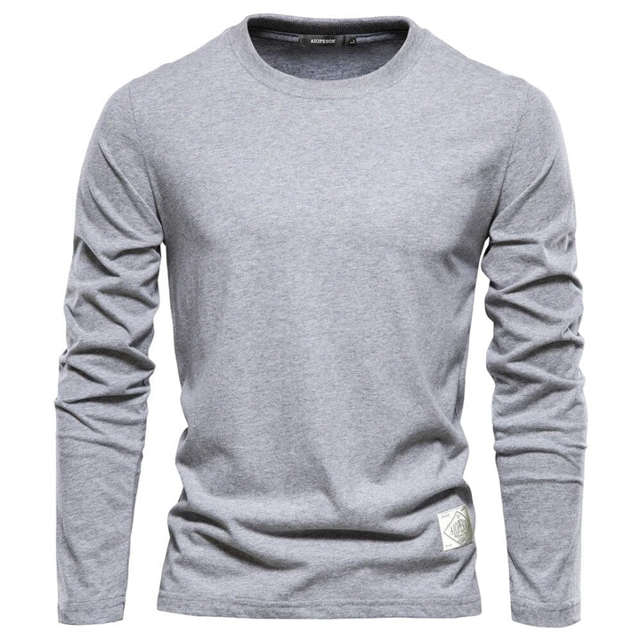 CLAUDIUS I LÄSSIGES LANGARM-T-SHIRT