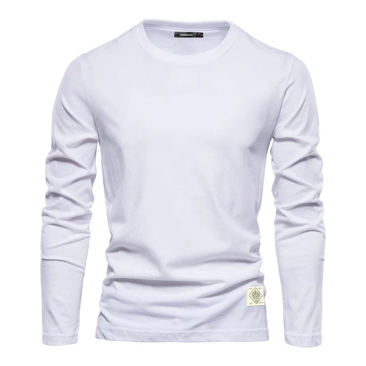 CLAUDIUS I LÄSSIGES LANGARM-T-SHIRT