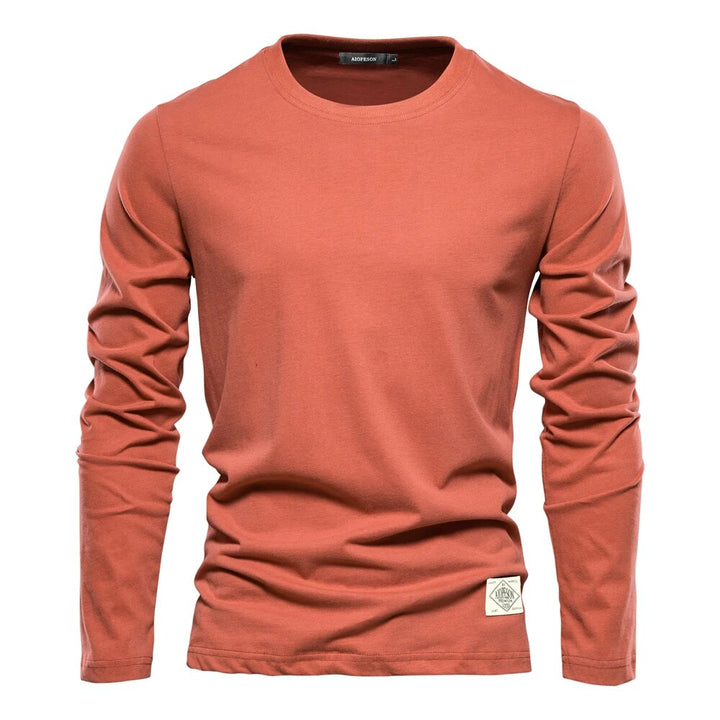 CLAUDIUS I LÄSSIGES LANGARM-T-SHIRT