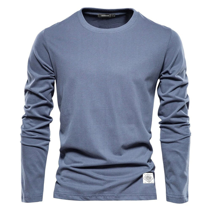 CLAUDIUS I LÄSSIGES LANGARM-T-SHIRT