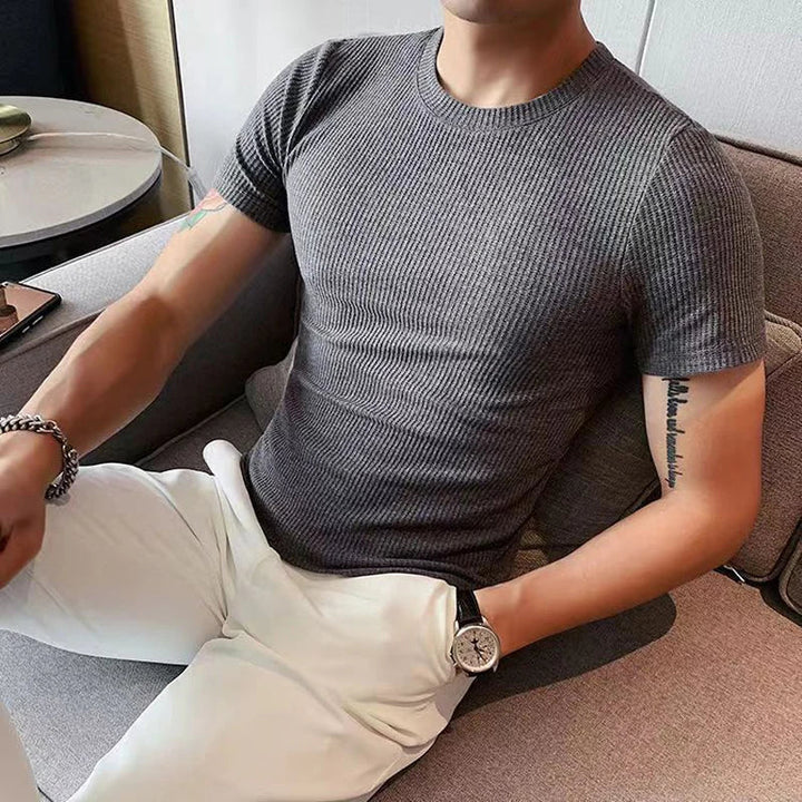 MEINOLF I LEICHTES STRICK-T-SHIRT
