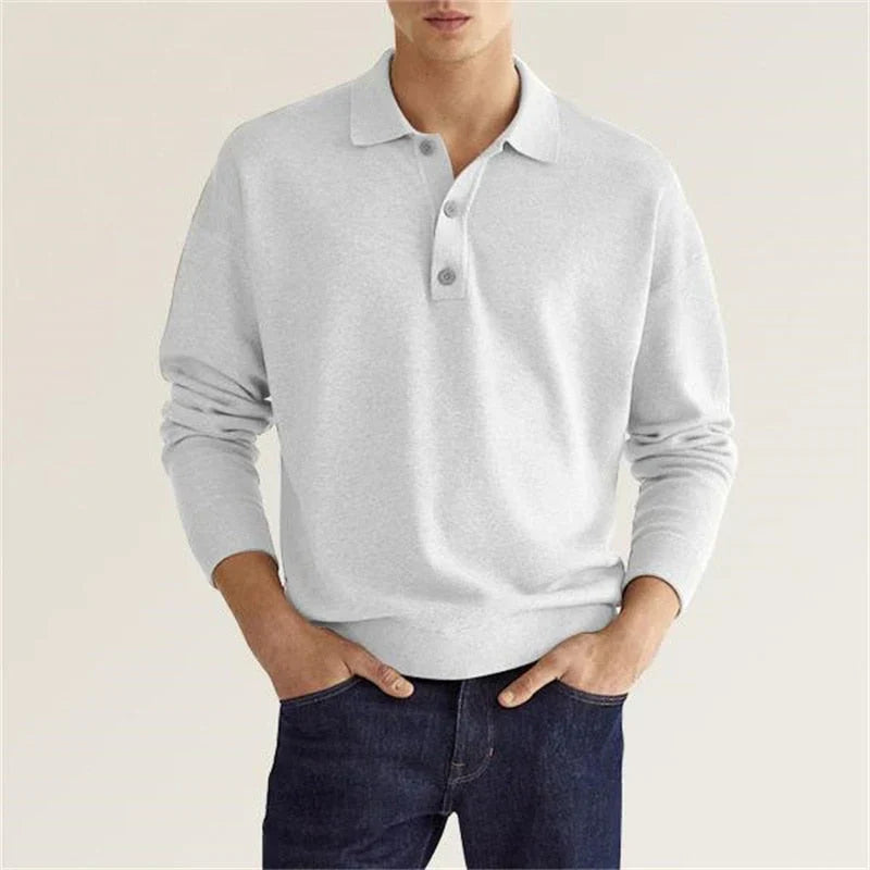 DIMITRI I LANGARM POLOSHIRT