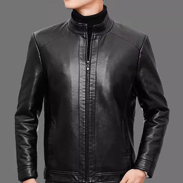 FALKMAR I FLEECE-GEFÜTTERTE LEDERJACKE